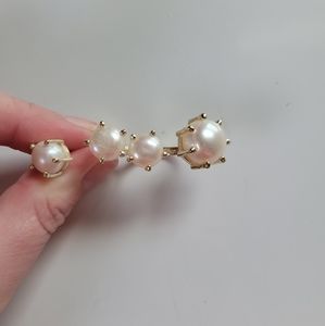 Kendra Scott Gold Pearl Graduated Crown Ring